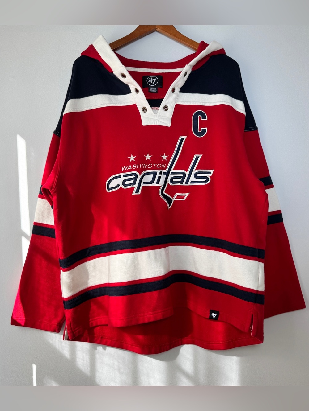 Alexander O vechkin Washington Capitals '47 Player Pullover Hoodie Size XL